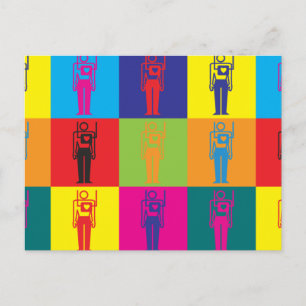 Carte Postale Cardiologie Pop Art