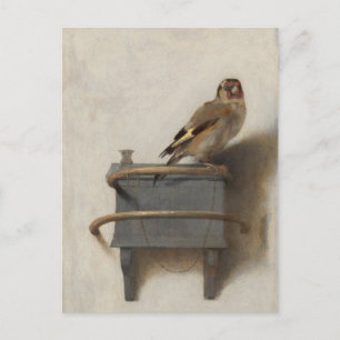 Carte Postale Carel Fabritius, The Goldfinch - 17th C. Beaux-Art