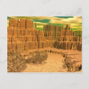 Carte Postale caresse de canyon d'art 3d