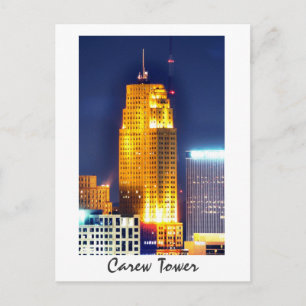 Carte Postale Carew Tower, Cincinnati, Ohio, États-Unis