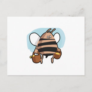 Carte Postale Caricature d'abeille
