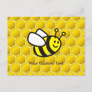 Carte Postale Caricature d'abeilles