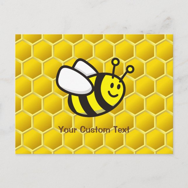 Carte Postale Caricature d'abeilles (Devant)