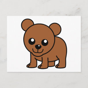 Carte Postale Caricature de bébé ours
