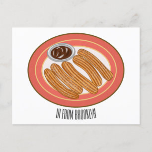 Carte Postale Caricature de Churro