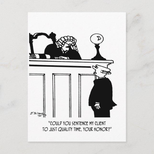Carte Postale Caricature de l'avocat 5298 (Devant)