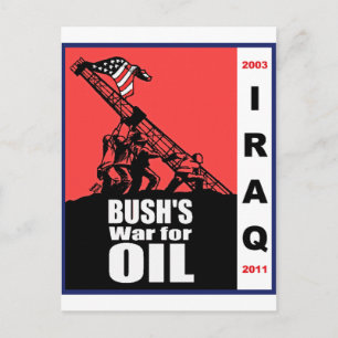 Carte Postale Caricature de M. Bush contre la guerre en Irak par