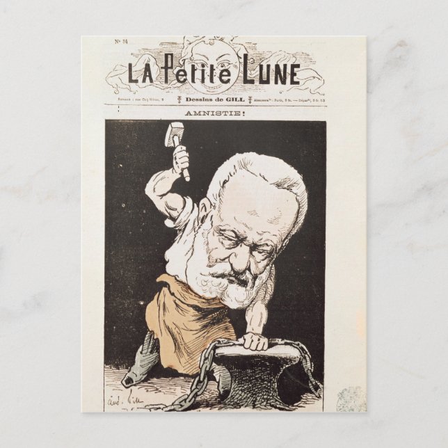 Carte Postale Caricature de Victor Hugo (Devant)