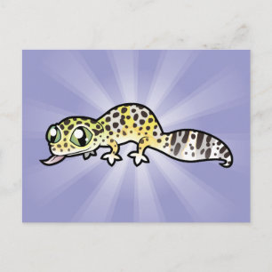 Carte Postale Caricature Leopard Gecko