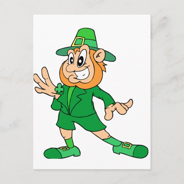 Carte Postale Caricature Leprechaun (Devant)