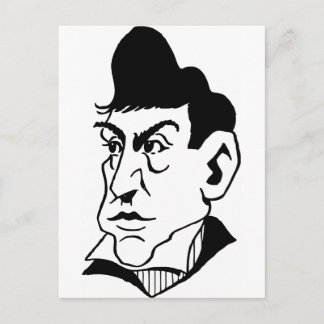 Carte Postale Caricature Marquis de Lafayette