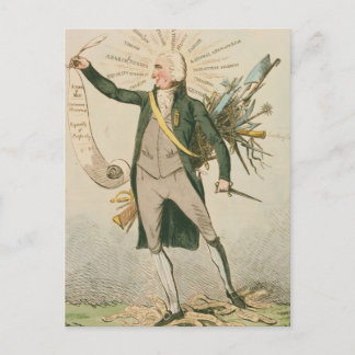 Carte Postale Caricature politique de Thomas Paine