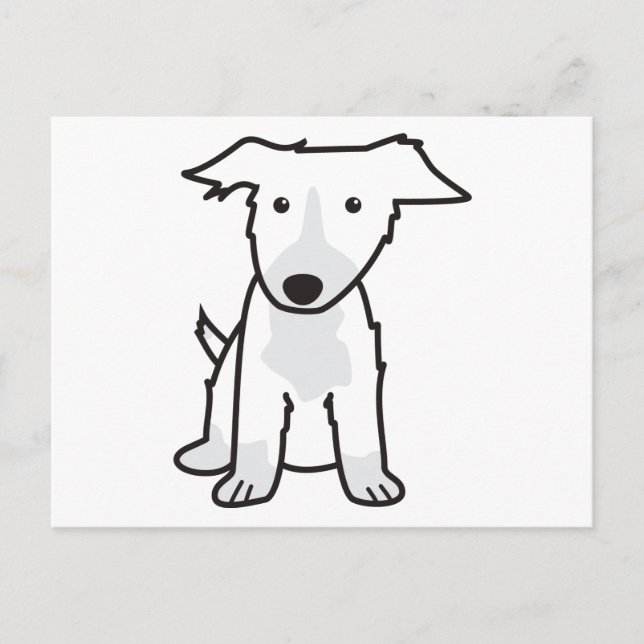 Carte Postale Caricature pour chien Collie (Devant)
