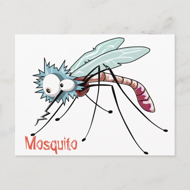 Carte Postale Caricature pour moustiques (Devant)