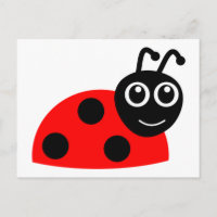 Caricature rouge ladybug