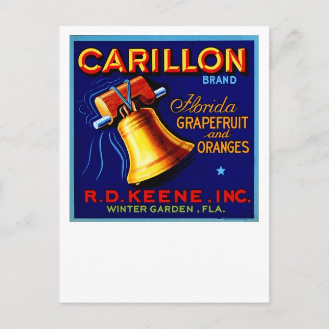 Carte Postale Carillon Florida Grapefruits (Devant)