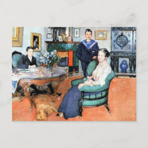 Carte Postale Carl Larsson peinture - Hakon, Daga et Edgar,