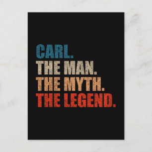 Carte Postale Carl l'homme le mythe la légende