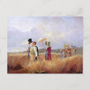 Carte Postale Carl Spitzweg - La Marche du dimanche