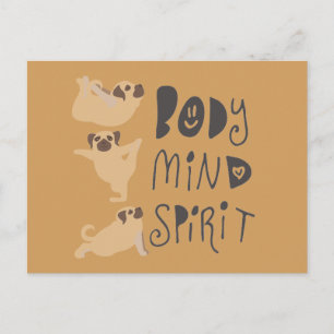 Carte Postale Carlins de yoga