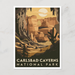 Carte Postale Carlsbad Cavernes Parc national Nouveau-Mexique