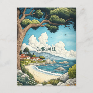Carte Postale Carmel California Travel