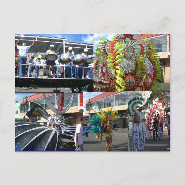 Carte Postale Carnaval au Trinidad (Devant)