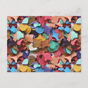 Carte Postale Carnaval de la fête Confetti Coloré papier amusant