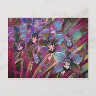 Carte Postale Carnaval des orchidées de Cymbidium