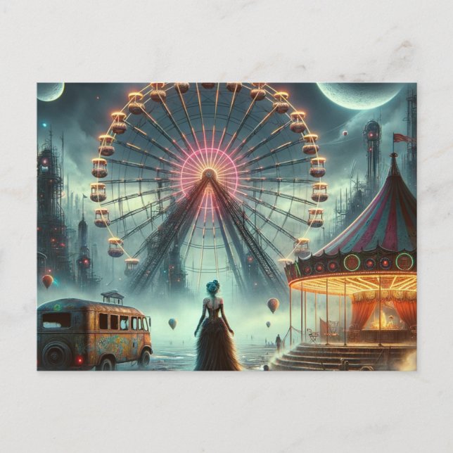 Carte Postale Carnaval Steampunk Sci Fi (Devant)