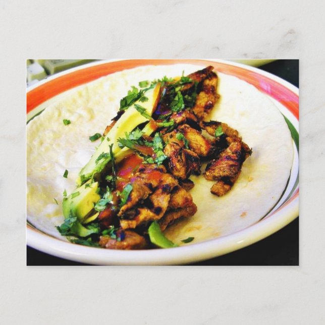 Carte Postale Carne Asada Tacos (Devant)