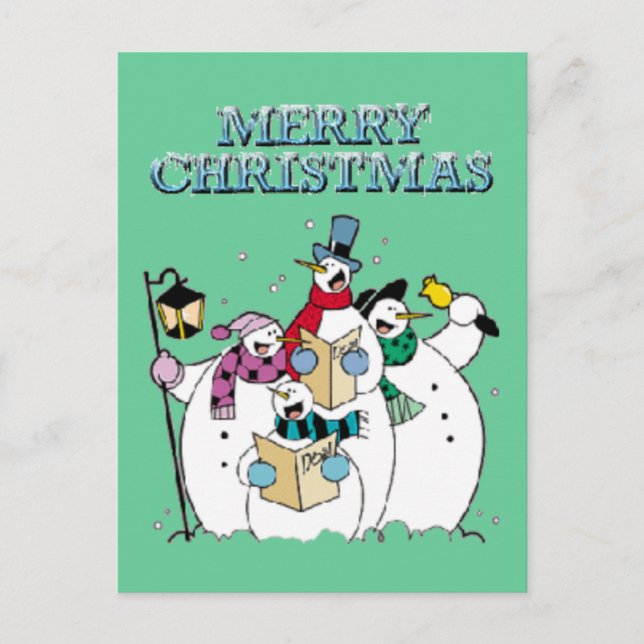 Carte postale Carolans Snowman (Devant)