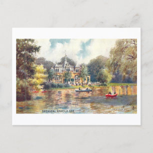 Carte Postale Carolasee vintage à Dresde, Allemagne