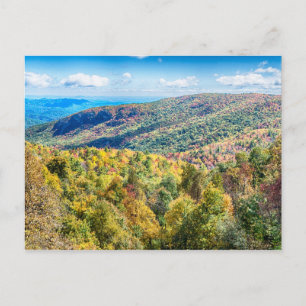 Carte Postale carolina du nord crête bleue parkway fumée montagn