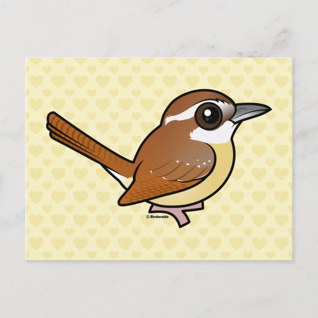 Carte Postale Carolina Wren Birdorable (Devant)