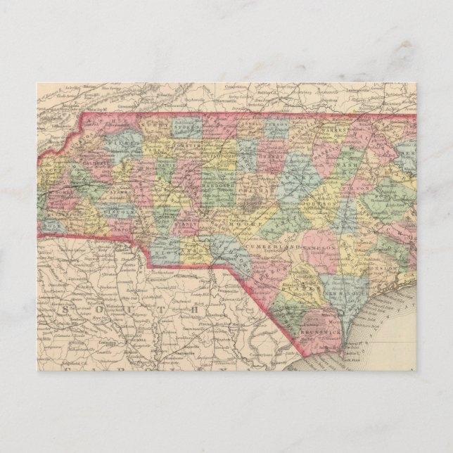 Carte Postale Caroline du Nord 8 (Devant)