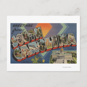 Carte Postale Caroline du Sud (Capitale nationale/Fleur)