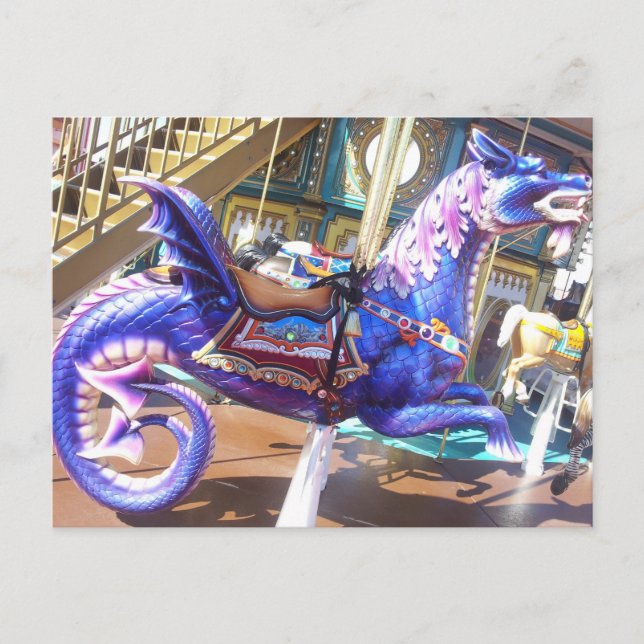 Carte Postale Carousel Seahorse (Devant)
