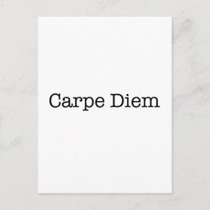 Carte Postale Carpe Diem Seize the Day Quote - Quotes
