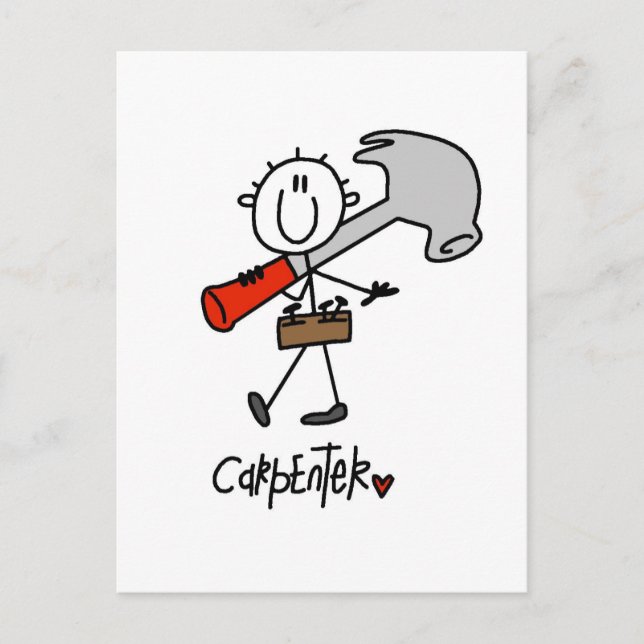 Carte Postale Carpenter de base - Tshirts et cadeaux (Devant)