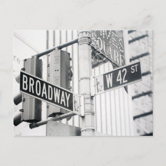 Carte postale Carré Broadway Times (Devant)
