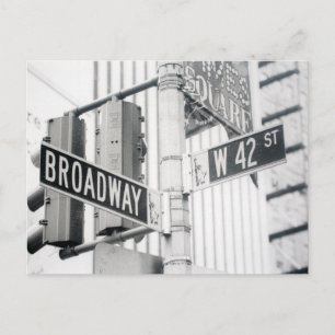 Carte postale Carré Broadway Times