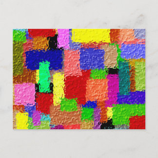 Carte Postale Carré coloré