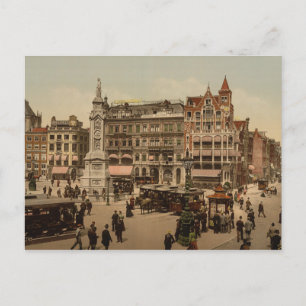 Carte Postale Carré de barrage, Amsterdam, Pays-Bas