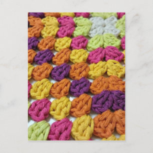 Carte Postale Carré de Crochet Granny