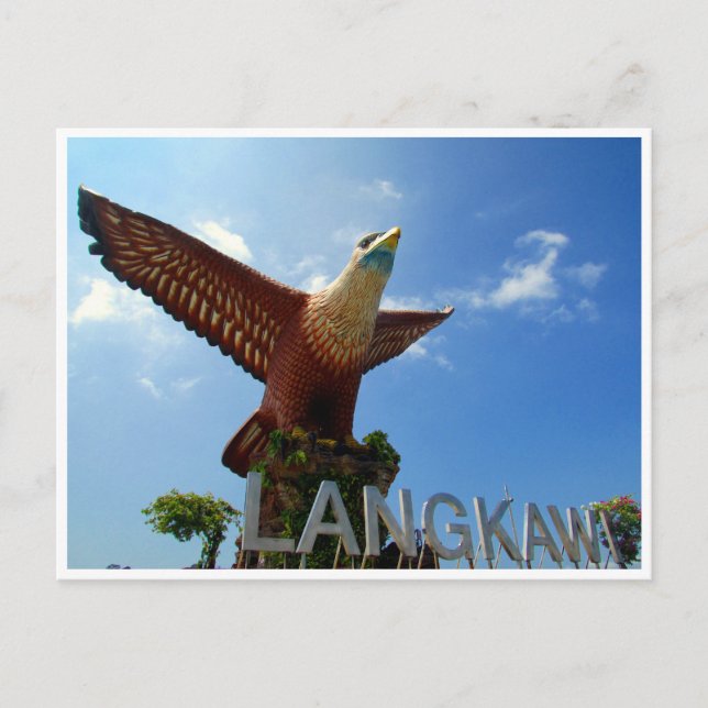 Carte Postale carré de l'aigle de langkawi (Devant)