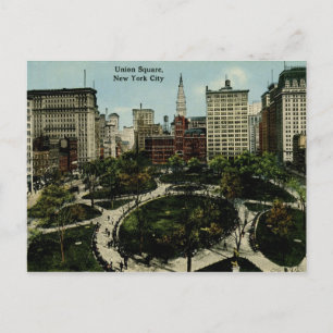 Carte Postale Carré de l'Union, New York Vintage