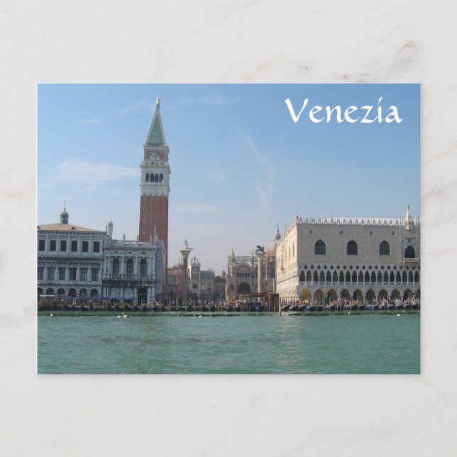 Carte Postale Carré de Saint-Marc du Grand Canal (Devant)