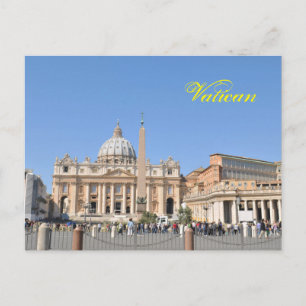 Carte Postale Carré de San Pietro à Vatican, Rome, Italie