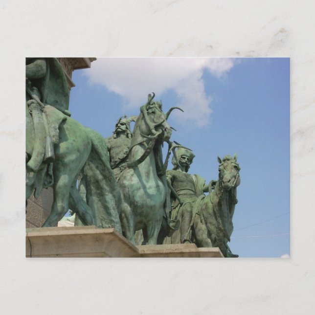 Carte Postale Carré des héros, Budapest (Devant)